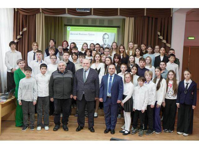 Урок мужества с внуком Маршала.